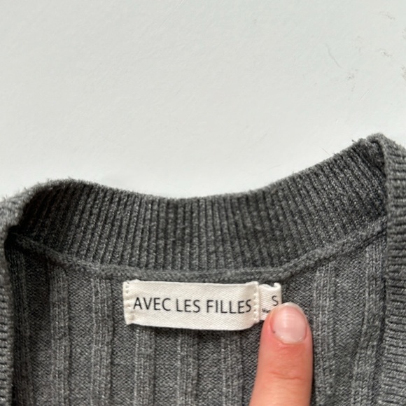 AVEC LES FILLES
Women's Rib Knit Cardigan - Picture 3 of 4